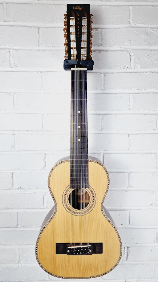 VINTAGE VIATOR VTR800PB-12 PAUL BRETT 12 STRING ACOUSTIC TRAVEL GUITAR
