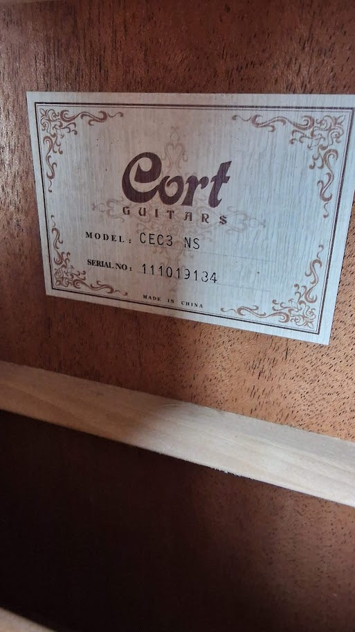 CORT CECE3 NS NATURAL SATIN ELECTRO CLASSICAL GUITAR