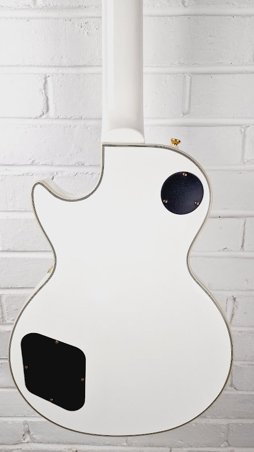 EPIPHONE LES PAUL CUSTOM PRO ALPINE WHITE ELECTRIC GUITAR