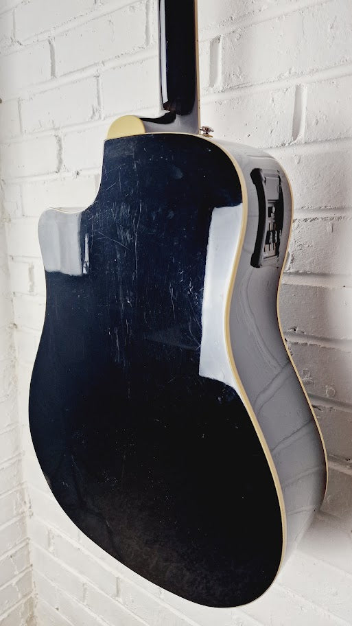 FENDER T BUCKET 300CE TBL TRANS BLUE ELECTRO ACOUSTIC GUITAR