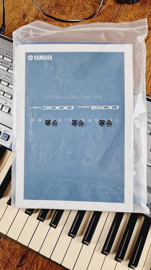 YAMAHA PSR1500 61 KEY KEYBOARD + POWER SUPPLY