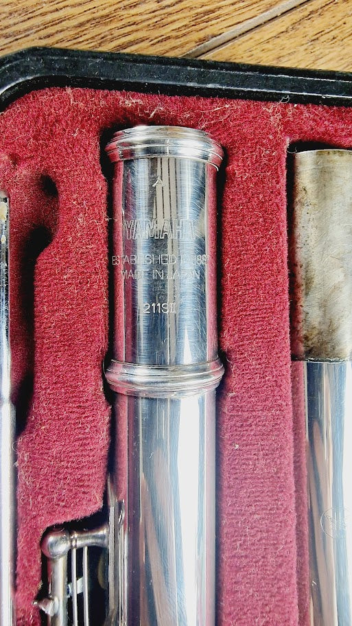 YAMAHA 211S II STUDENT SILVER PLATED FLUTE #001