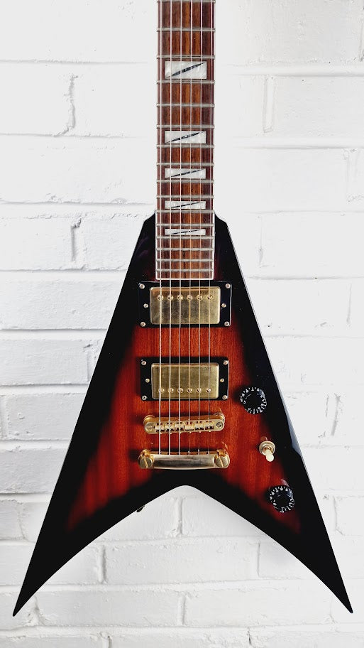 JACKSON PRO SERIES PRO KING V KVT 3 TONE SUN BURST ELECTRIC GUITAR