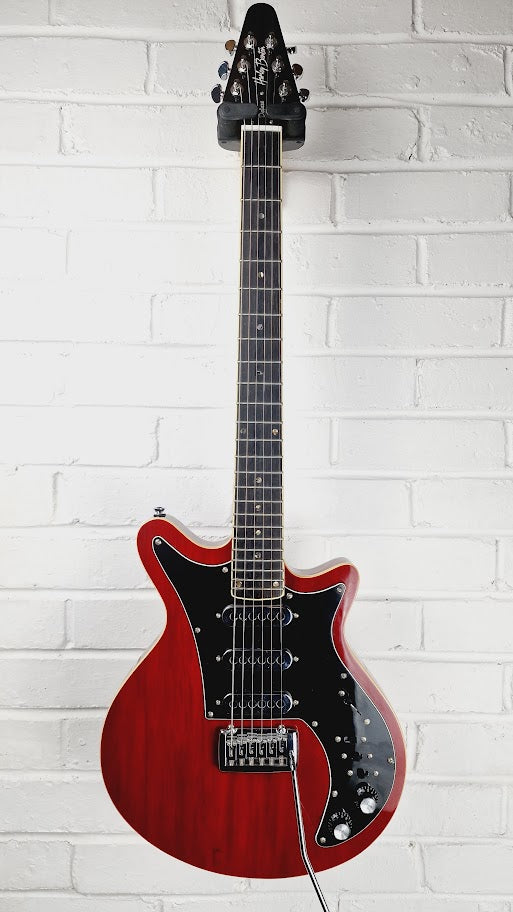 HARLEY BENTON BM-75 DLX TRANS RED DELUXED ELECTRIC GUITAR