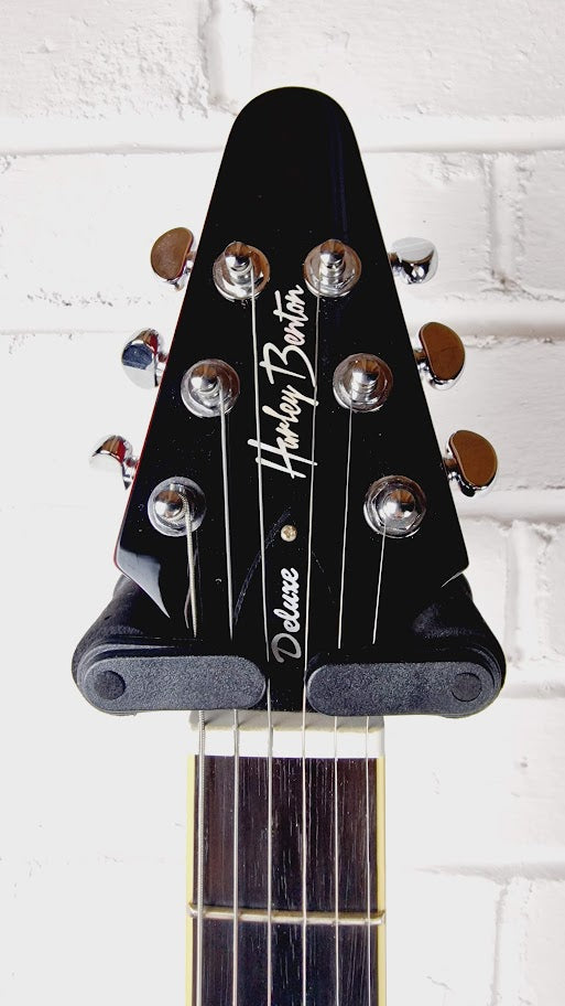 HARLEY BENTON BM-75 DLX TRANS RED DELUXED ELECTRIC GUITAR