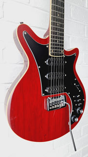 HARLEY BENTON BM-75 DLX TRANS RED DELUXED ELECTRIC GUITAR