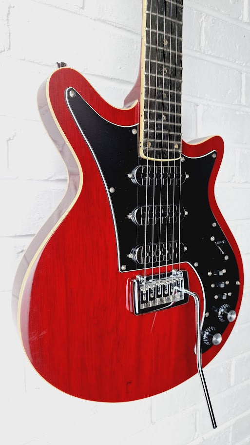 HARLEY BENTON BM-75 DLX TRANS RED DELUXED ELECTRIC GUITAR