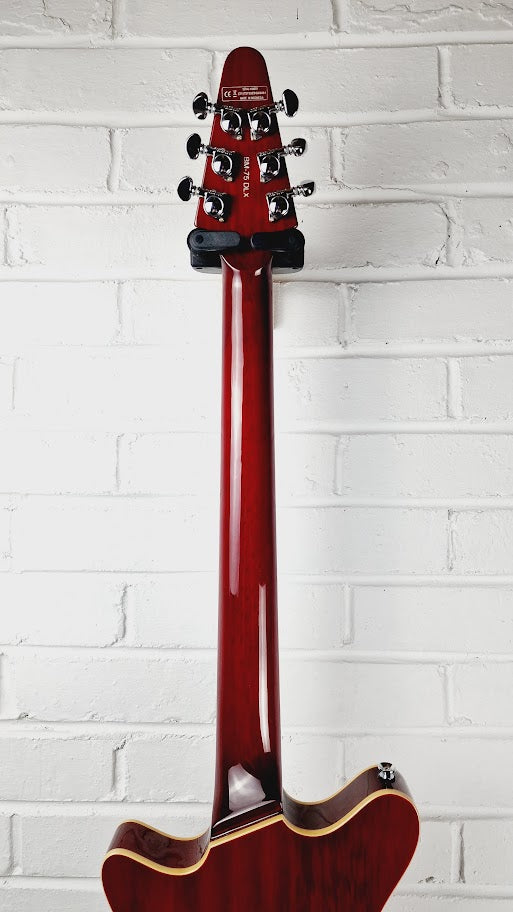 HARLEY BENTON BM-75 DLX TRANS RED DELUXED ELECTRIC GUITAR