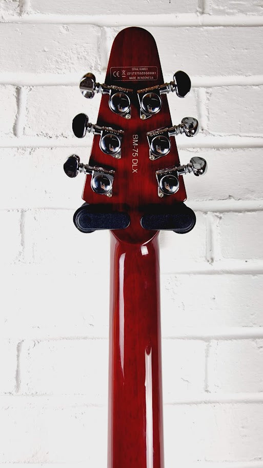 HARLEY BENTON BM-75 DLX TRANS RED DELUXED ELECTRIC GUITAR