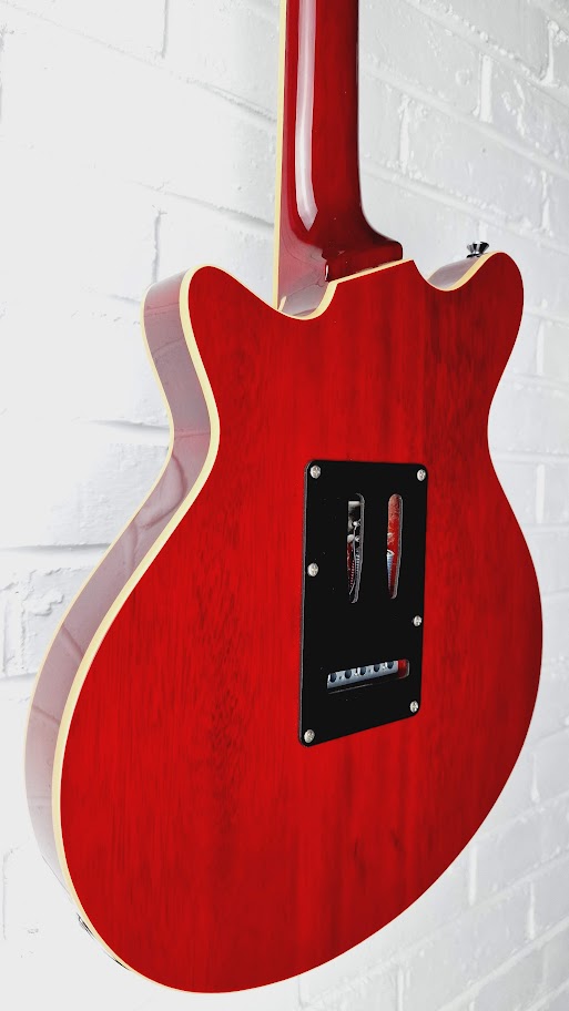 HARLEY BENTON BM-75 DLX TRANS RED DELUXED ELECTRIC GUITAR