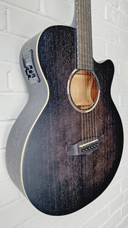 TANGLEWOOD TWBB SFCE BLACKBIRD SMOKESTACK BLACK ELECTRO ACOUSTIC GUITAR