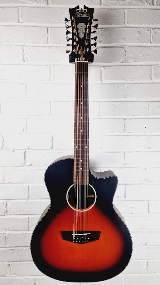 D'ANGELICO PREMIER FULTON LS SATIN VINTAGE SUNBURST 12 STRING ELECTRO ACOUSTIC GUITAR