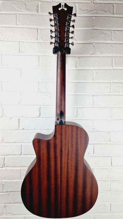 D'ANGELICO PREMIER FULTON LS SATIN VINTAGE SUNBURST 12 STRING ELECTRO ACOUSTIC GUITAR