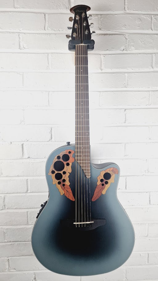 OVATION CELEBRITY ELITE CE44-RBB-G REVERSE BLUE BURST ELECTRO ACOUSTIC GUITAR