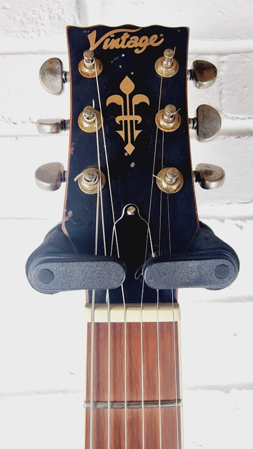 VINTAGE V100MRGT DISTRESSED LES PAUL GOLD TOP ELECTRIC GUITAR