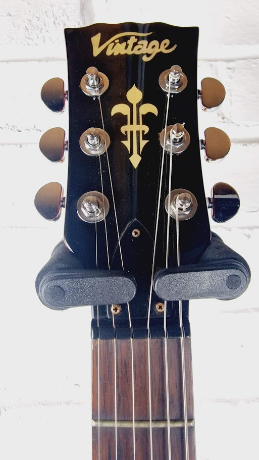 VINTAGE VS6L REISSUED LEFT HANDED CHERRY RED ELECTRIC GUITAR