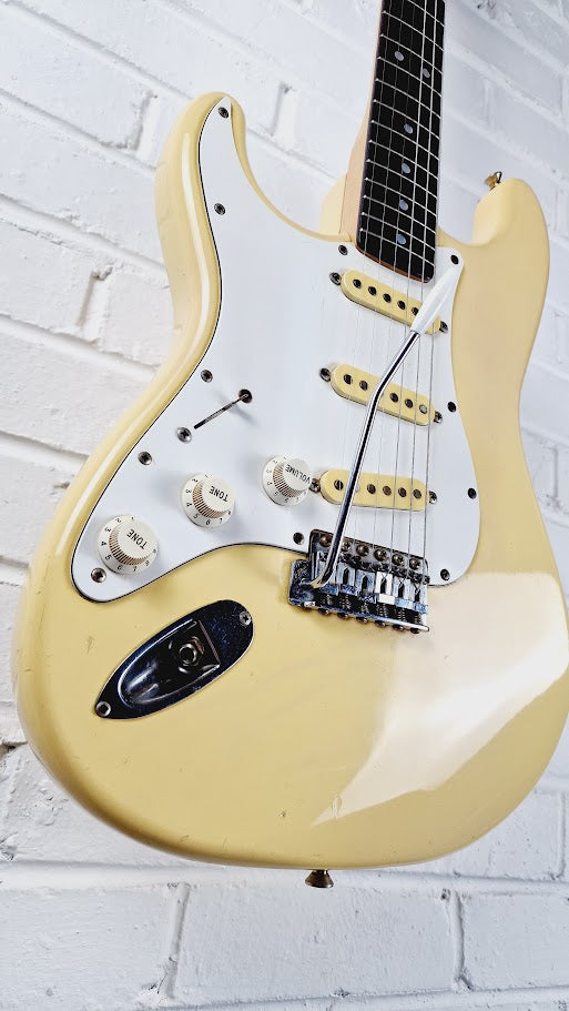 FENDER MIJ "E SERIES" 80s LEFT HANDED OLYMPIC WHITE STRATOCASTER