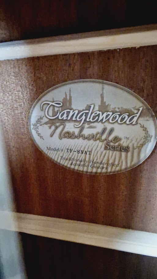 TANGLEWOOD NASHVILLE TF-8NAT PARLOUR NATURAL ACOUSTIC GUITAR