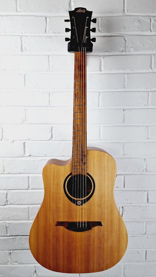 LAG TRAMONTANE TL70DCE LEFT HANDED ELECTRO ACOUSTIC GUITAR