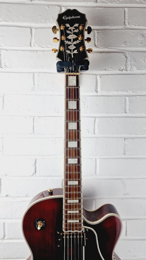 EPIPHONE JOE PASS EMPEROR II PRO WINE RED ELECTRIC GUITAR