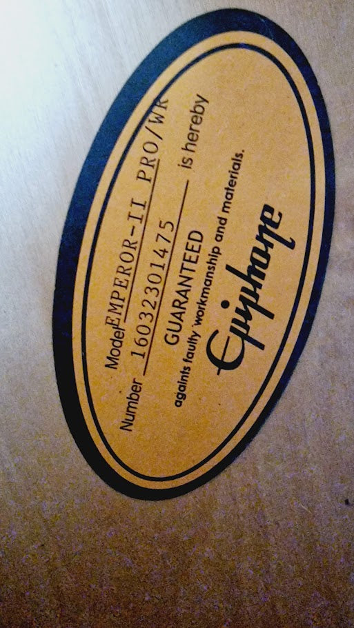 EPIPHONE JOE PASS EMPEROR II PRO WINE RED ELECTRIC GUITAR