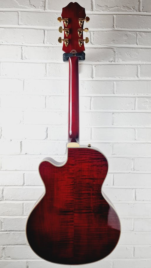 EPIPHONE JOE PASS EMPEROR II PRO WINE RED ELECTRIC GUITAR