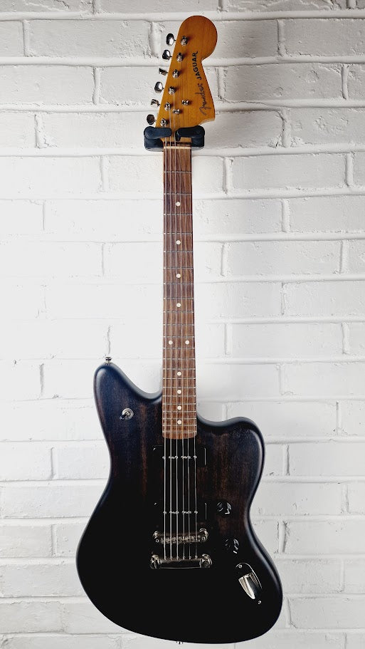 FENDER MODERN PLAYER JAGUAR BLACK TRANSPARENT ELECTRIC GUITAR