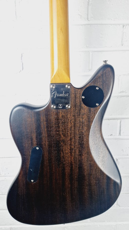 FENDER MODERN PLAYER JAGUAR BLACK TRANSPARENT ELECTRIC GUITAR