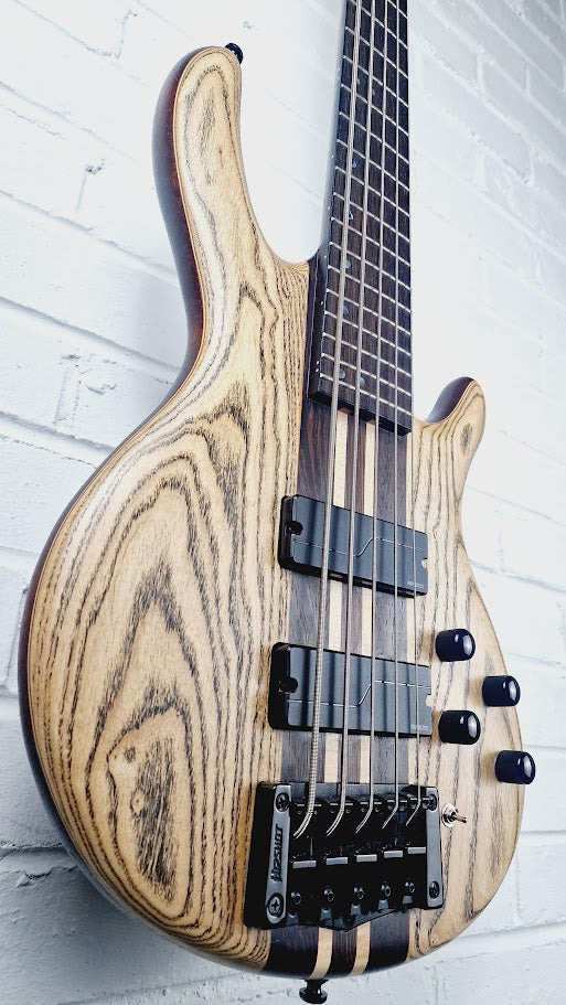 CORT A5 ULTRA ASH 5 STRING BASS GUITAR + CORT HARD CASE