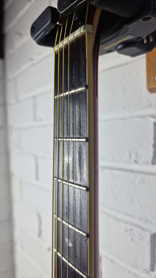 ARIA ELECORD FET-DLX FLAMED MAPLE RED ELECTRO ACOUSTIC GUITAR