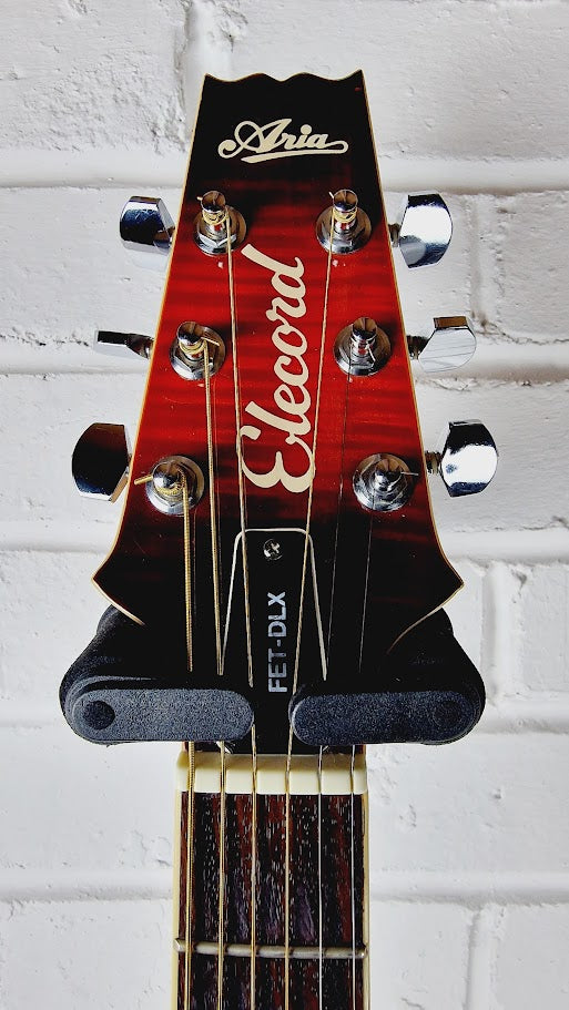 ARIA ELECORD FET-DLX FLAMED MAPLE RED ELECTRO ACOUSTIC GUITAR