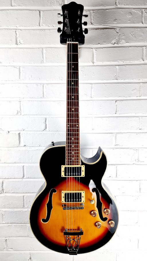 SUNBURST HOLLOW BODY JAZZ ELECTRIC GUITAR