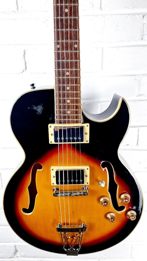 SUNBURST HOLLOW BODY JAZZ ELECTRIC GUITAR