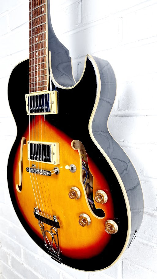 SUNBURST HOLLOW BODY JAZZ ELECTRIC GUITAR