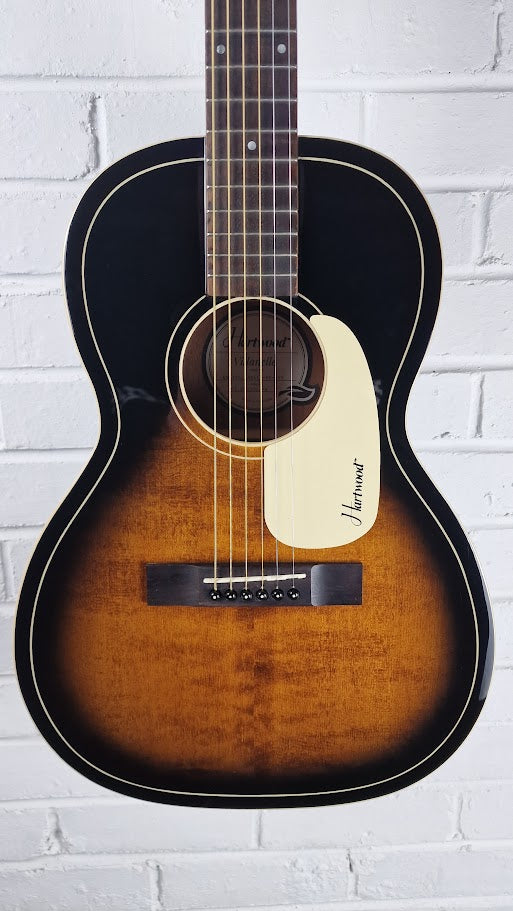HARTWOOD VILLANELLE PARLOUR SUNBURST ELECTRO ACOUSTIC GUITAR