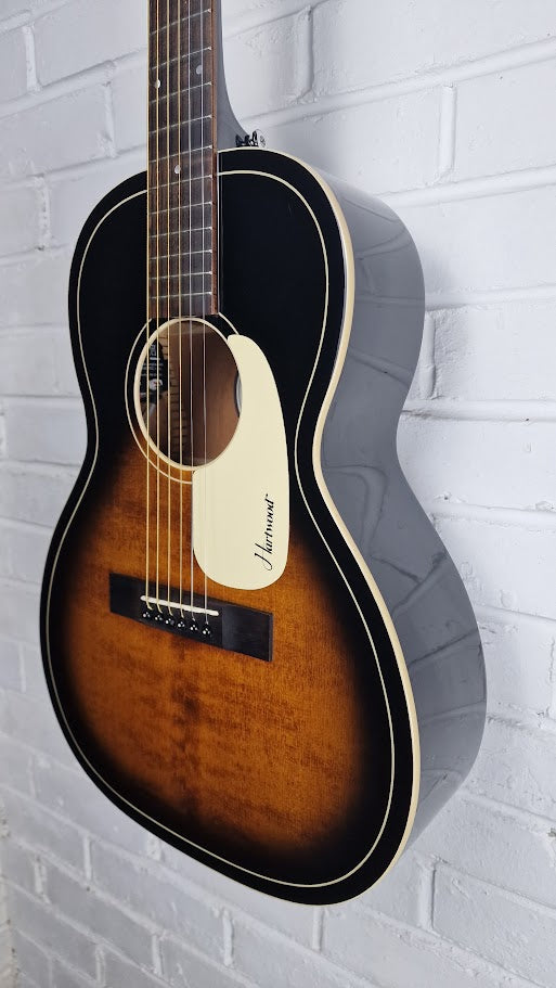 HARTWOOD VILLANELLE PARLOUR SUNBURST ELECTRO ACOUSTIC GUITAR