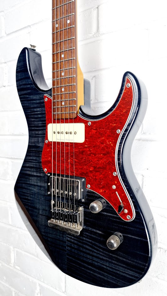 YAMAHA PAC611HFM PACIFICA TRANSLUCENT BLACK ELECTRIC GUITAR