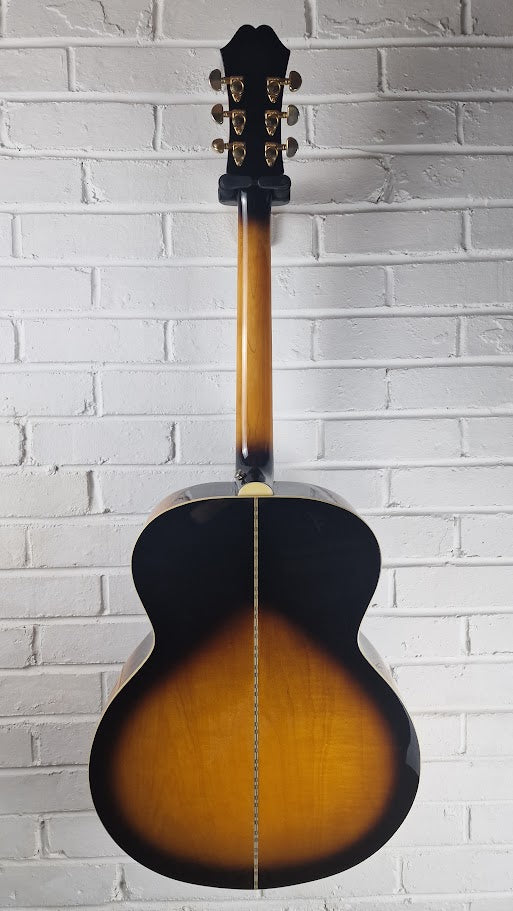 EPIPHONE EJ 200 VS JUMBO SUNBURST 2007 ACOUSTIC GUITAR + HARD CASE