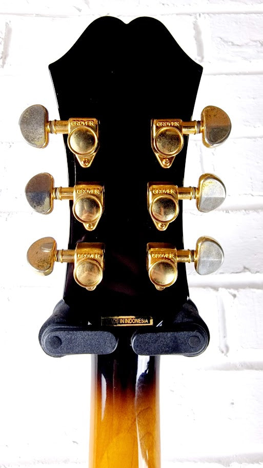 EPIPHONE EJ 200 VS JUMBO SUNBURST 2007 ACOUSTIC GUITAR + HARD CASE