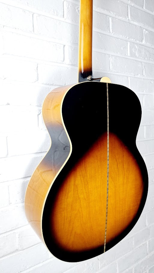 EPIPHONE EJ 200 VS JUMBO SUNBURST 2007 ACOUSTIC GUITAR + HARD CASE