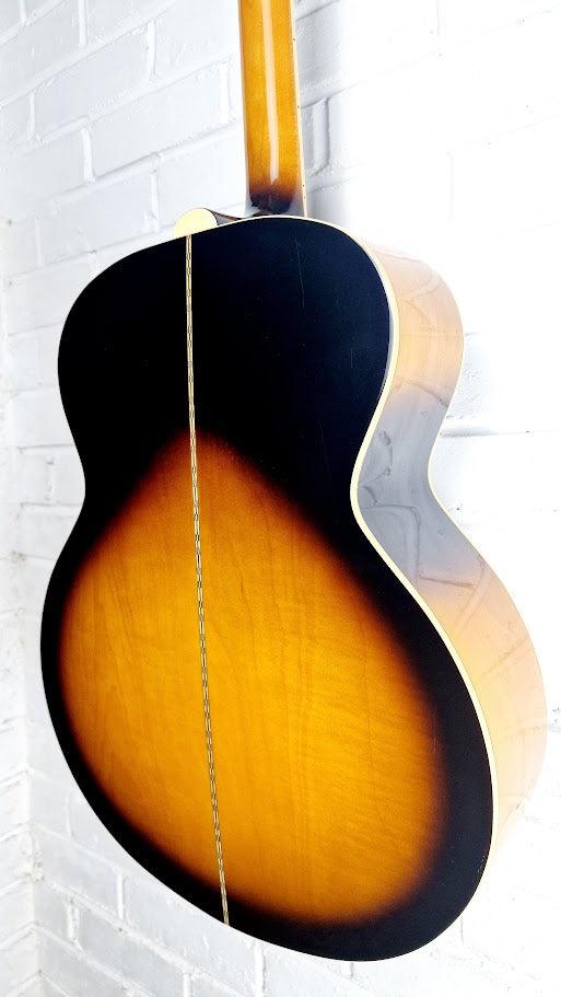 EPIPHONE EJ 200 VS JUMBO SUNBURST 2007 ACOUSTIC GUITAR + HARD CASE