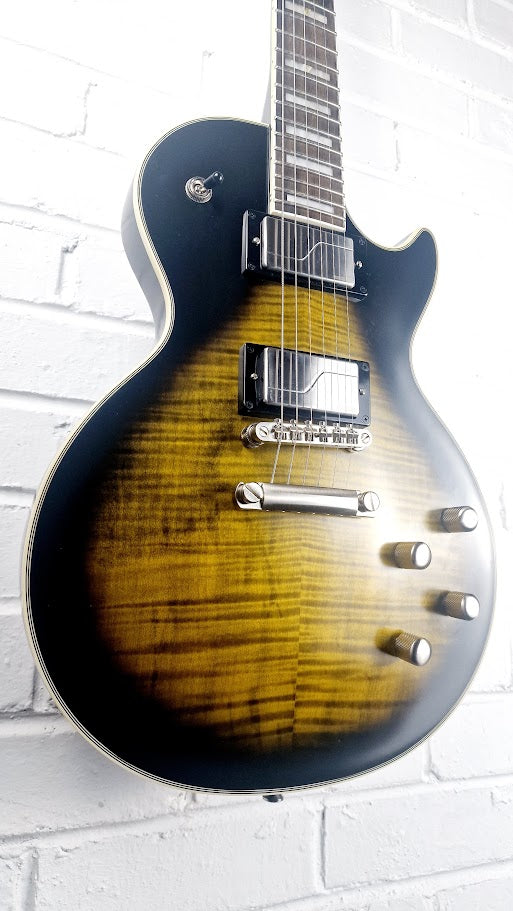 EPIPHONE LES PAUL PROPHECY OLIVE TIGER AGED GLOSS ELECTRIC GUITAR