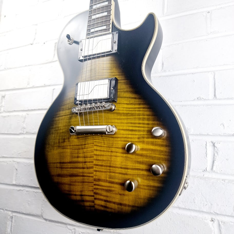 EPIPHONE LES PAUL PROPHECY OLIVE TIGER AGED GLOSS ELECTRIC GUITAR