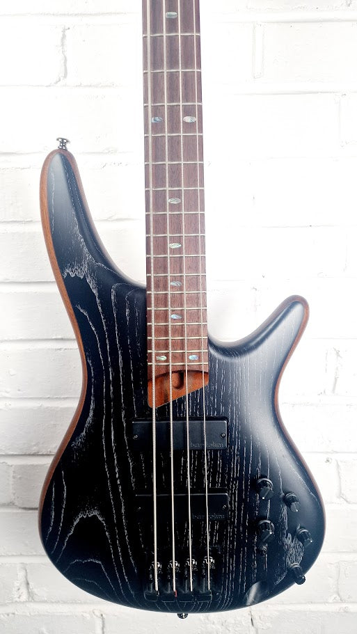 IBANEZ SR670 SKF SR SILVER WAVE BLACK 4 STRING BASS GUITAR