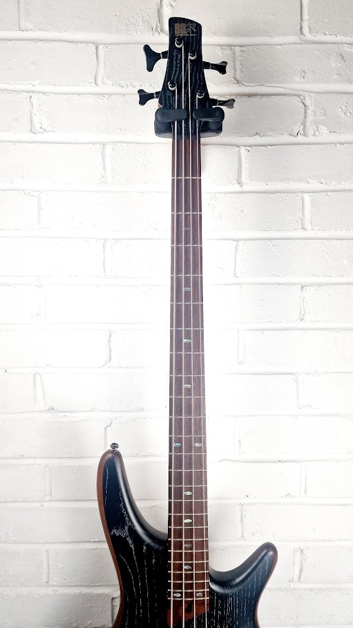 IBANEZ SR670 SKF SR SILVER WAVE BLACK 4 STRING BASS GUITAR