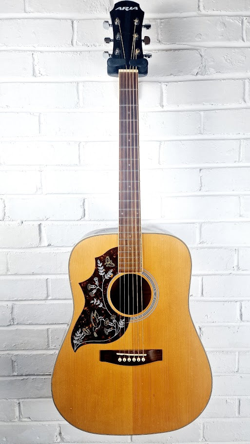 ARIA AW-20L N NATURAL LEFT HANDED ACOUSTIC GUITAR