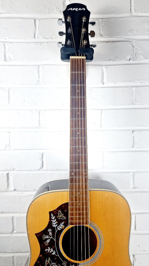 ARIA AW-20L N NATURAL LEFT HANDED ACOUSTIC GUITAR