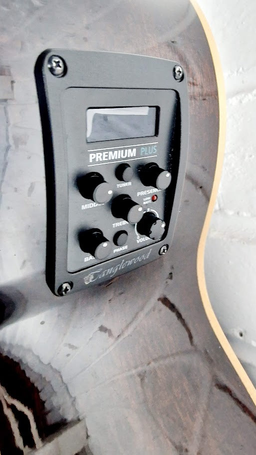 TANGLEWOOD WINTERLEAF TW4 E AVB LH LEFT HANDED AUTUMN VINTAGE SUNBURST ACOUSTIC GUITAR