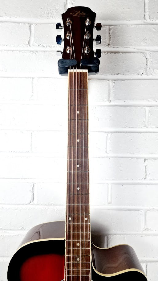 ARIA AWN-15CE BS BROWN SUNBURST ELECTRO ACOUSTIC GUITAR