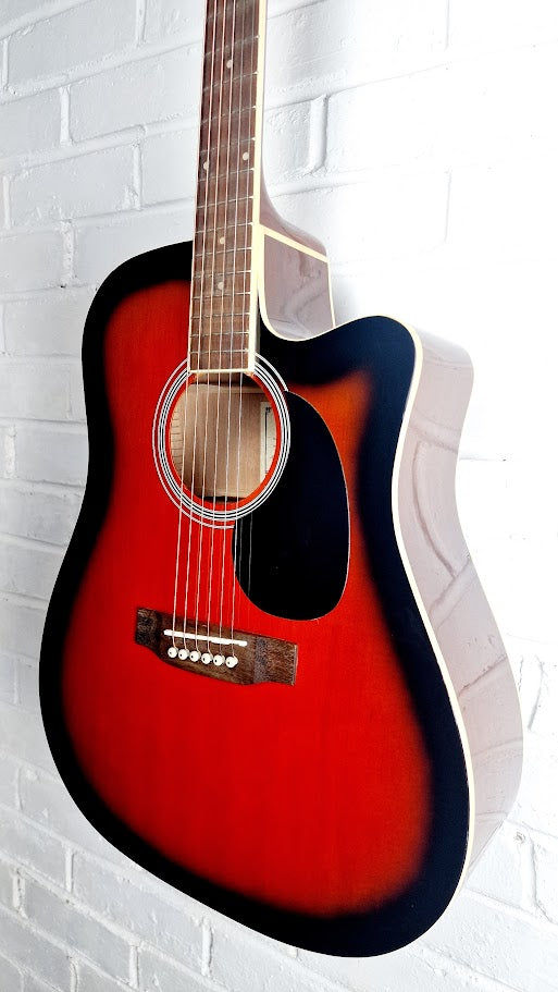 ARIA AWN-15CE BS BROWN SUNBURST ELECTRO ACOUSTIC GUITAR